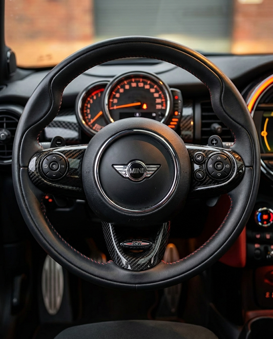 Kit Garniture de Volant Effet Carbone (3 Pièces) pour MINI F54/F55/F56/F57/F60
